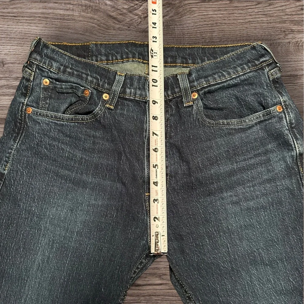 Levi's 505 Mens Jeans T32x32 (A30X29) Dark Wash Straight‎ Leg Denim Blue